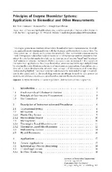 Principles of Enzyme Thermistor Systems