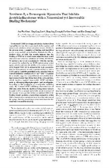 a Tremorgenic Mycotoxin That Inhibits Acetylcholinesterase with a Noncovalent yet Irreversible