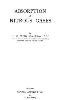 absorption of nitrous gases