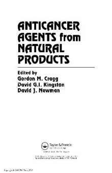 Anticancer Agents from Natural Products