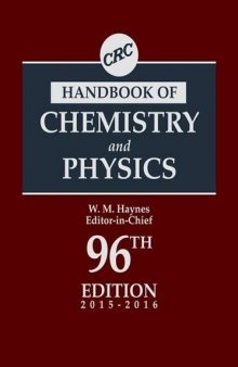 CRC Handbook of Chemistry and Physics 2015-2016
