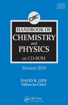 CRC Handbook of Chemistry and Physics CD-ROM, Version 2010