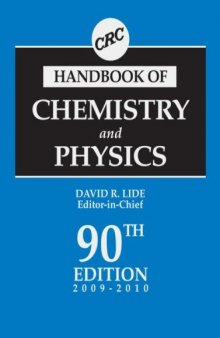 CRC Handbook of Chemistry and Physics, 90th Edition