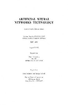 Artificial neural networks technology. DACS report