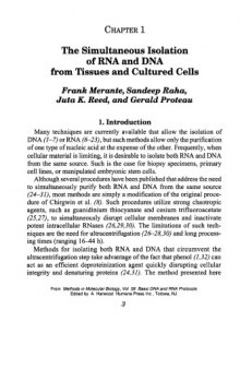 Basic DNA N RNA Protocols