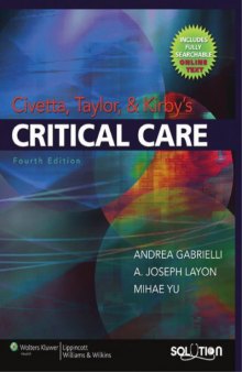 Civetta, Taylor, and Kirby’s Critical Care