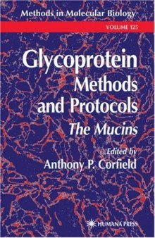 Glycoprotein Methods & Protocols The Mucins (Methods in Molecular Biology Vol 125)