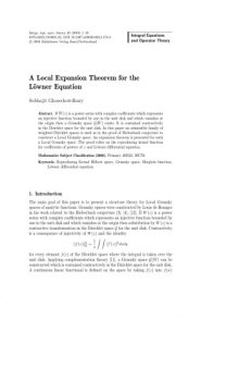 Integral Equations and Operator Theory - Volume 48