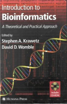 Introduction to bioinformatics a theoretical and practical approach
