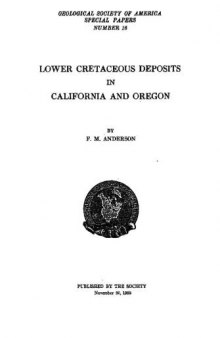 Lower Cretaceous deposits in California and Oregon