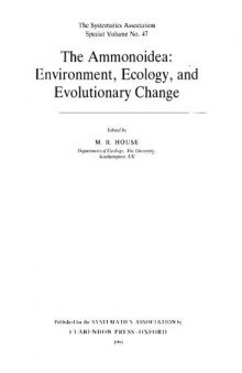 The Ammonoidea: Environment, Ecology, and Evolutionary Change
