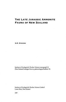 The Late Jurassic ammonite fauna of New Zealand