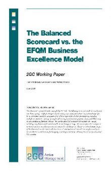 Balanced Scorecard vs Business Excellence Model