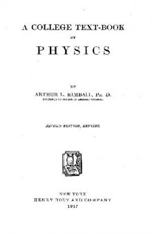 A College Text-Book Of Physics