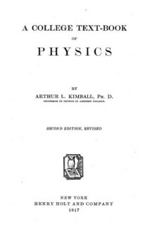 A College Text-Book Of Physics