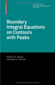 Boundary integral equations on contours with peaks