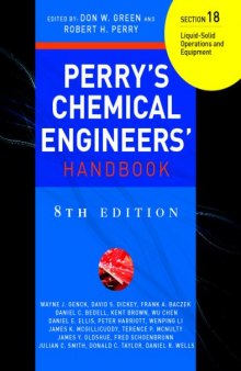 Perry's chemical Engineer's handbook, Section 18