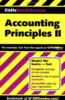 Accounting Principles II (Cliffs Quick Review)