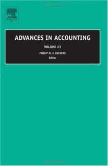 Advances in Accounting, Vol. 23