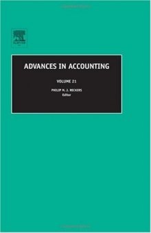Advances in Accounting, Volume 21 