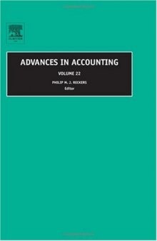 Advances in Accounting, Volume 22 