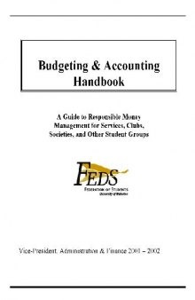 Business - Handbook of Budgeting and Accounting