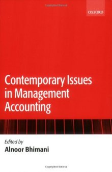 Contemporary Issues in Management Accounting
