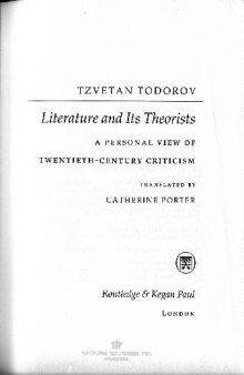 Poetic Language - The Russian Formalists (Literature and Its Theorists)