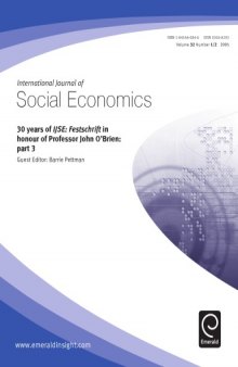 30 Years of IJSE: Festschrift in honour of Professor John O'Brien - Volume 32 Issue 1 of the International Journal of Social Economics