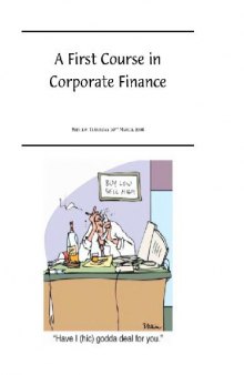 A First Course in Corporate Finance