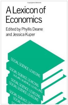 A Lexicon of Economics (Social Science Lexicons)