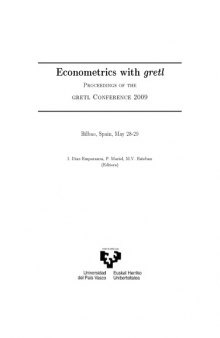Econometrics with gretl - Proceedings of the gretl Conference 2009