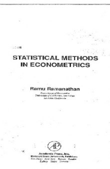 statistical methods in econometrics