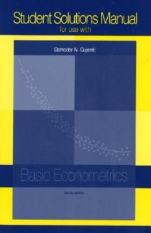 Student Solutions Manual t a Basic Econometrics