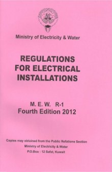MEW R-1 2012 Regulations for Electrical Installations