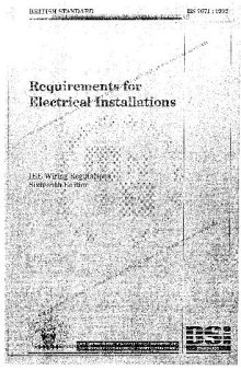 Requirements for Electrical Installations (BS7671): I.E.E. Wiring Regulations