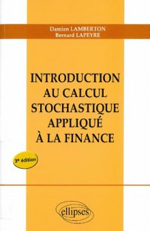 Introduction au Calcul Stochastique Appliqué à la Finance