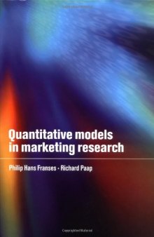 Quantitative Models in Marketing Research 