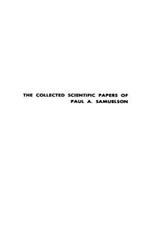 The Collected Scientific Papers of Paul A. Samuelson, Volume II