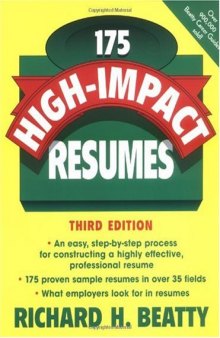 175 High-Impact Resumes, 3rd Edition