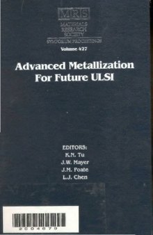 Advanced Metallization for Future Ulsi: Symposium Held April 8-11, 1996, San Francisco, California, U.S.A.