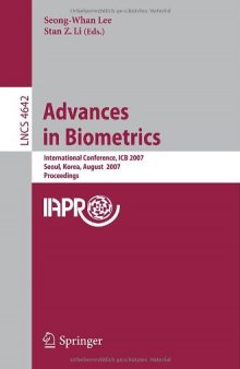 Advances in Biometrics: International Conference, ICB 2007, Seoul, Korea, August 27-29, 2007. Proceedings