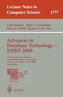 Advances in Database Technology — EDBT 2000: 7th International Conference on Extending Database Technology Konstanz, Germany, March 27–31, 2000 Proceedings