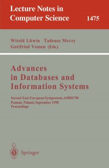 Advances in Databases and Information Systems: Second East European Symposium, ADBIS’98 Poznań, Poland, September 7–10, 1998 Proceedings
