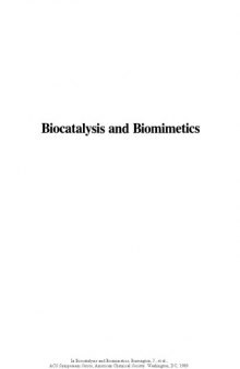 Biocatalysis and Biomimetics