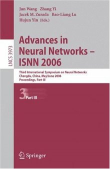 Advances in Neural Networks - ISNN 2006: Third International Symposium on Neural Networks, Chengdu, China, May 28 - June 1, 2006, Proceedings, Part III