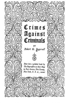 Crimes Against Criminals