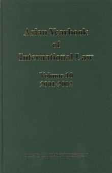Asian Yearbook of International Law 2001 (Asian Yearbook of International Law)