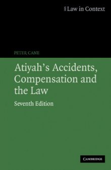 Atiyah's accidents, compensation and the law