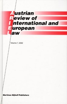Austrian Review Of International And European Law 2002 (Austrian Review of International & European Law)